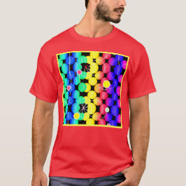 Camiseta Padrão de Cores Vibrantes