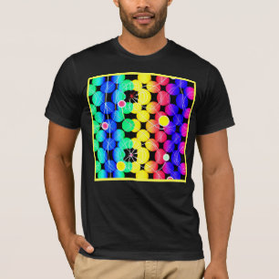 Camiseta Padrão de Cores Vibrantes