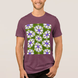 Camiseta Padrão de Cornflorins Branco