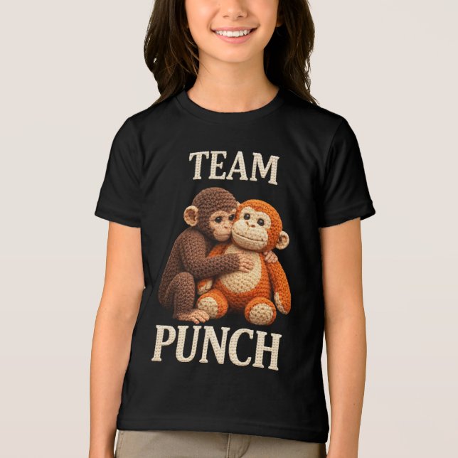 Camiseta Padrão de Crochê de Macaco Bebê Soco Fofo Amigurum (Frente)
