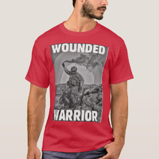 Camiseta Padrão de design de guerreiro ferido AtiveCopy