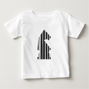 Camiseta Padrão de Design de Peça de Xadrez Código de Barra
