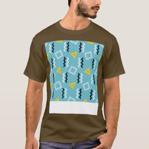 Camiseta Padrão de Design gráfico do estilo Memphis 80s
