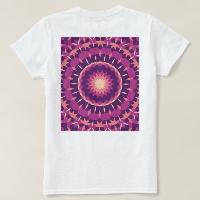 Camiseta Padrão de Desvanecimento (Verso do Design)