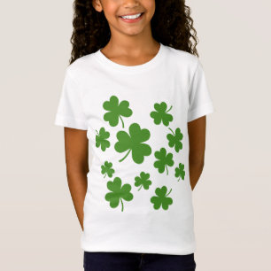 Camiseta Padrão de Dia de São Patrício Shamrock Clover