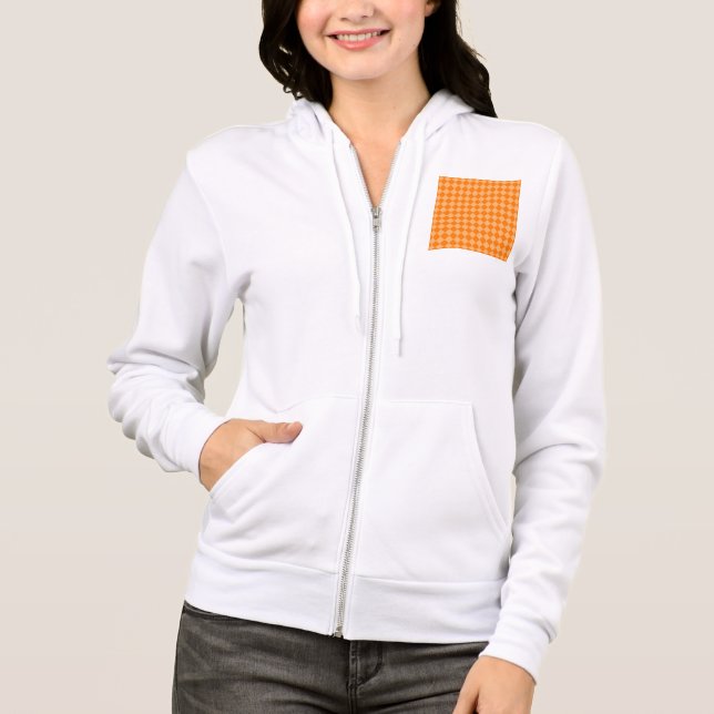 Camiseta Padrão de Diamante de Combinação Laranja STaylor (Frente)