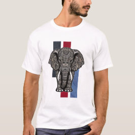 Camiseta Padrão de elefante
