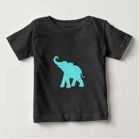Padrão de elefante feliz preto