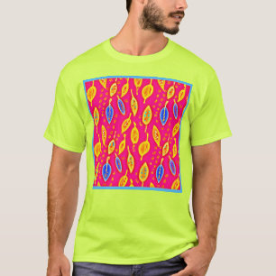 Camiseta Padrão de Elegância da Natureza Vibrante