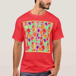 Camiseta Padrão de Espectro Colorido e Frutífero