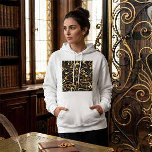 Camiseta Padrão de espiral do Abstrato do ouro