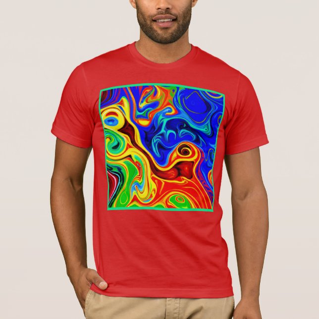 Camiseta Padrão de estilo vívido (Frente)