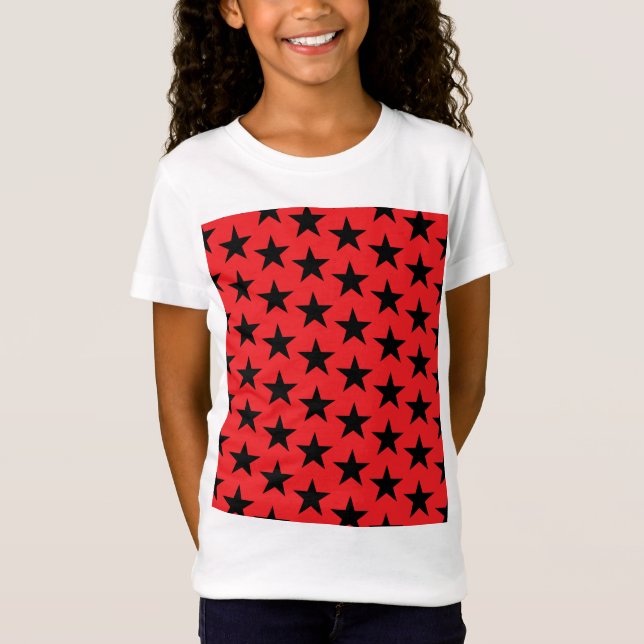 Camiseta Padrão de estrelas 10 (Frente)
