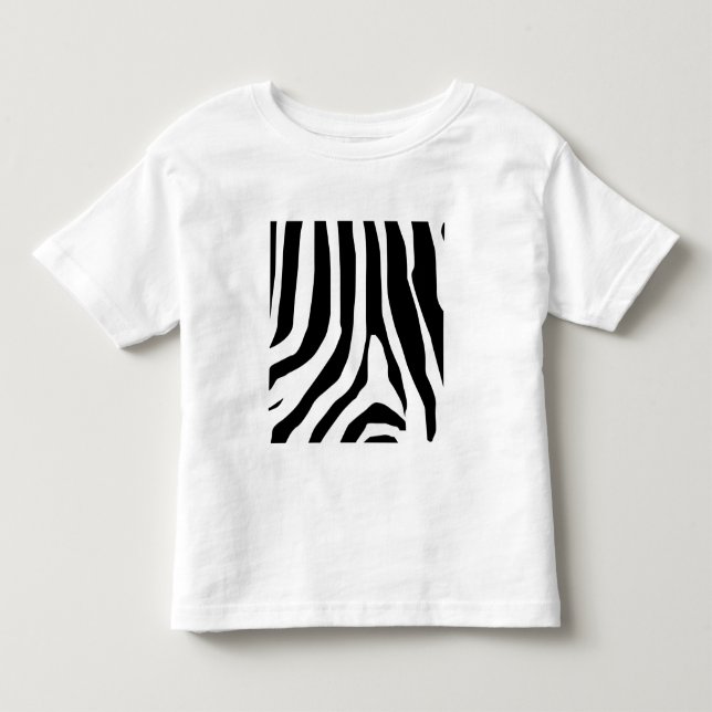 Camiseta Padrão de faixas de impressão zebra (Frente)
