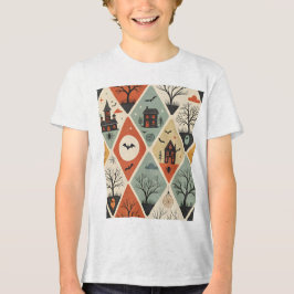 Camiseta Padrão de fantasma escuro