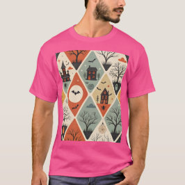Camiseta Padrão de fantasma escuro