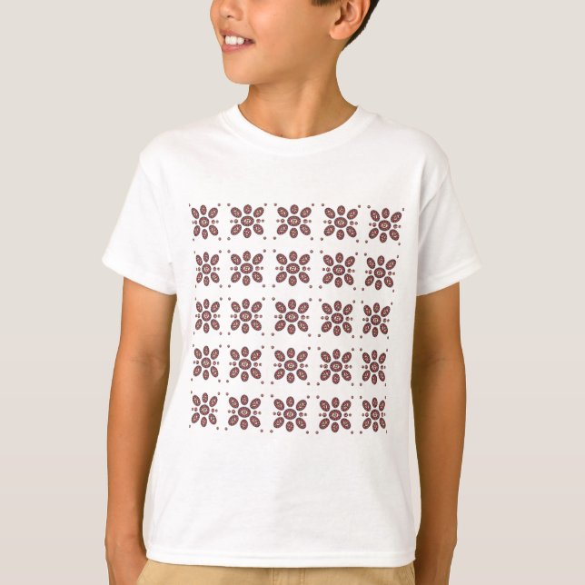 Camiseta Padrão de Flor Mandala (Frente)