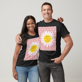 Camiseta Padrão de flor margarida - Pureza, citação de inoc