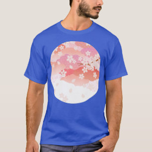 Camiseta Padrão de Flor Tradicional Japonês 2