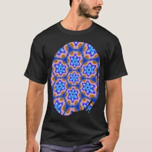 Camiseta Padrão de Flores de Furos
