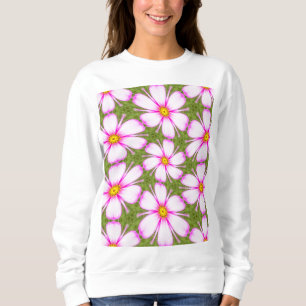 Camiseta Padrão de Flores do Cosmos