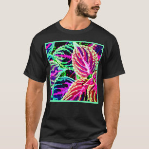 Camiseta Padrão de Folgas de Elegância Coloridas