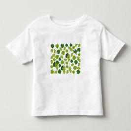 Camiseta Padrão de Folhas de Uvas e Uvas