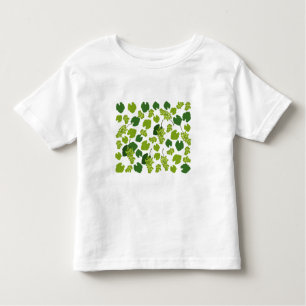 Camiseta Padrão de Folhas de Uvas e Uvas