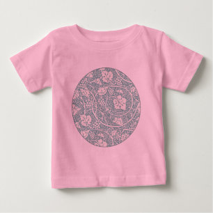 Camiseta Padrão de Forma de Papel de Carteira Floral Vinta