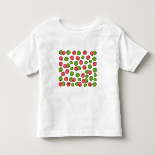 Camiseta Padrão de Fruta de goiaba (Frente)