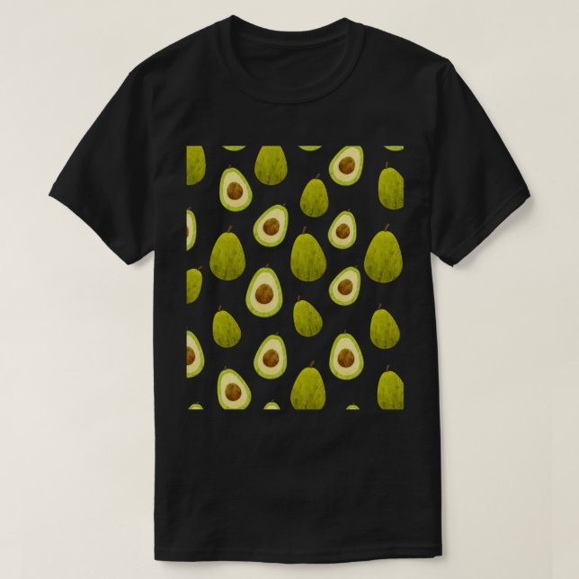 Camiseta Padrão de Fruta do Avocado 2 (Frente do Design)