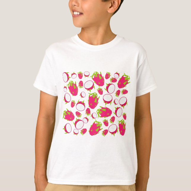 Camiseta Padrão de Fruta Dragão (Frente)