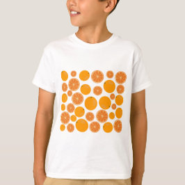 Camiseta Padrão de Fruta laranja