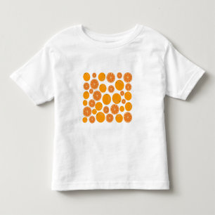Camiseta Padrão de Fruta laranja