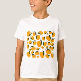 Camiseta Padrão de Fruta Mango Summer