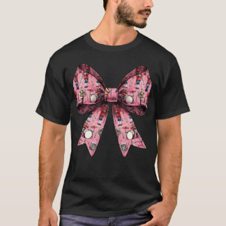 Camiseta Padrão de Garota Musicista da Banda de Marcha Arco