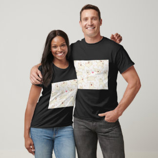 Camiseta Padrão de gatos brincalhões