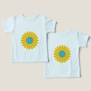 Camiseta Padrão de girassol   Vibrant Summer Floral Design