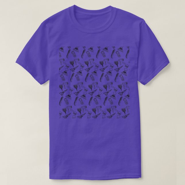 Camiseta Padrão de Hairstylist (Frente do Design)