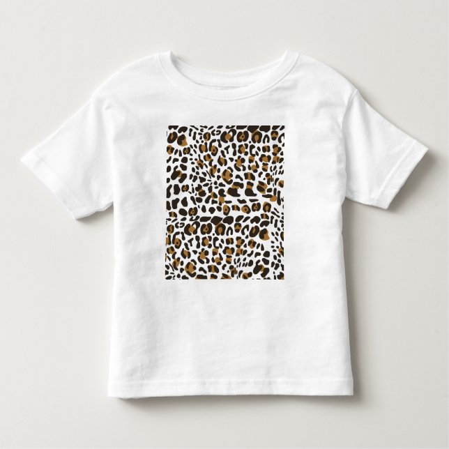 Camiseta Padrão de Impressão Animal Leopard Jaguar (Frente)