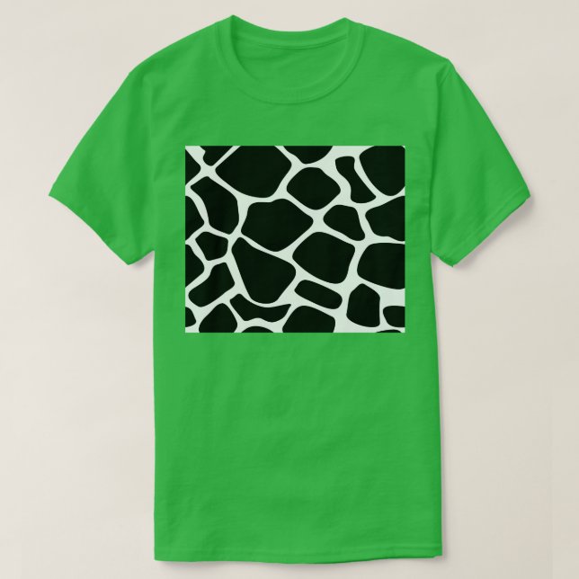 Camiseta Padrão de Impressão de Animais de Vaca (Frente do Design)