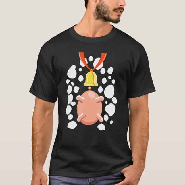 Camiseta Padrão de Impressão de Vaca de Halloween Gado Cust (Frente)