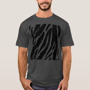 Camiseta padrão de impressão em animais de pele de zebra