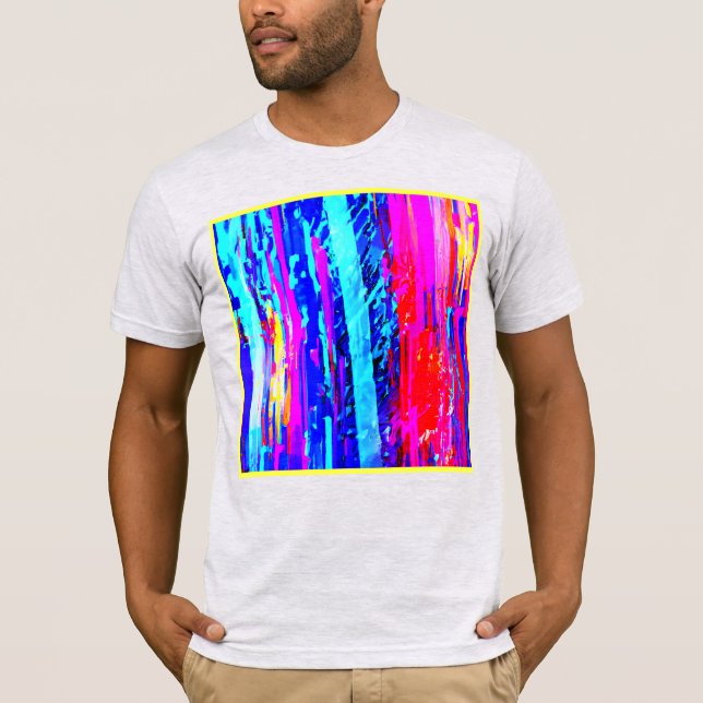 Camiseta Padrão de Intermitência de Cores (Frente)
