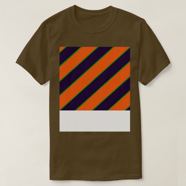 Camiseta Padrão De Laranja E Roxo Spooky (Frente do Design)