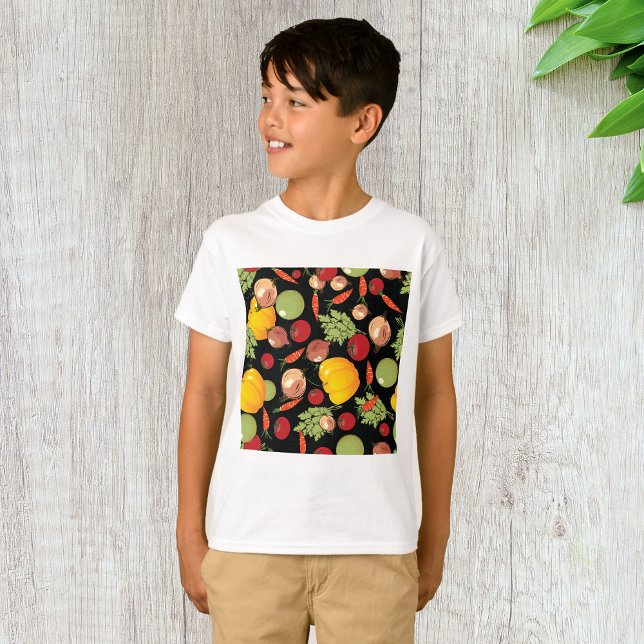 Camiseta Padrão de Legumes (Criador carregado)