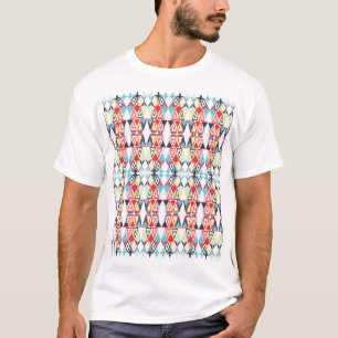 Camiseta Padrão de Linha Tribal Geométrico abstrato