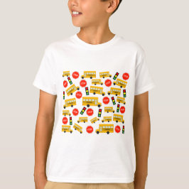 Camiseta Padrão de Luzes de Tráfego de Paragem de Barrament