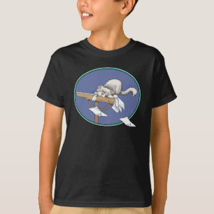 Camiseta Padrão de maldição de gato