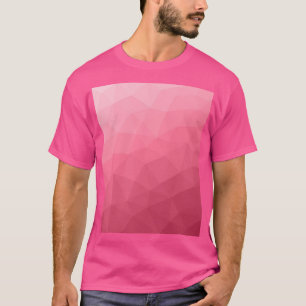 Camiseta Padrão de malha geométrica com gradiente rosa